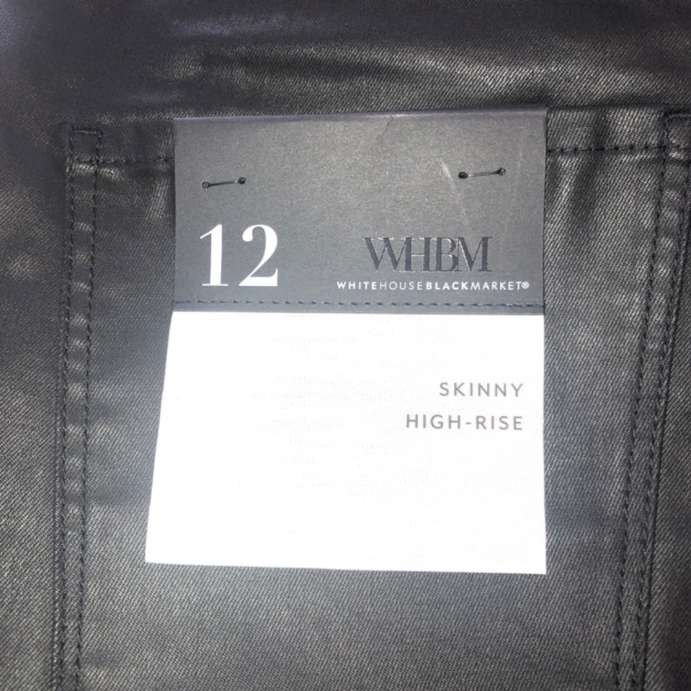 WHBM High-Rise Coated Skinny Jeans - Picture 7 of 11